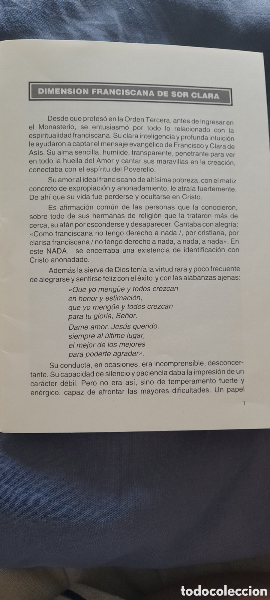 Libros de segunda mano: Sor Clara S&aacute;nchez Garc&iacute;a - Foto 3