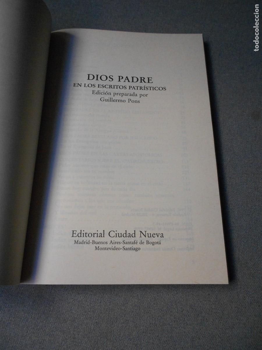 Libros de segunda mano: DIOS PADRE. EN LOS ESCRITOS PATRISTICOS. - Foto 2