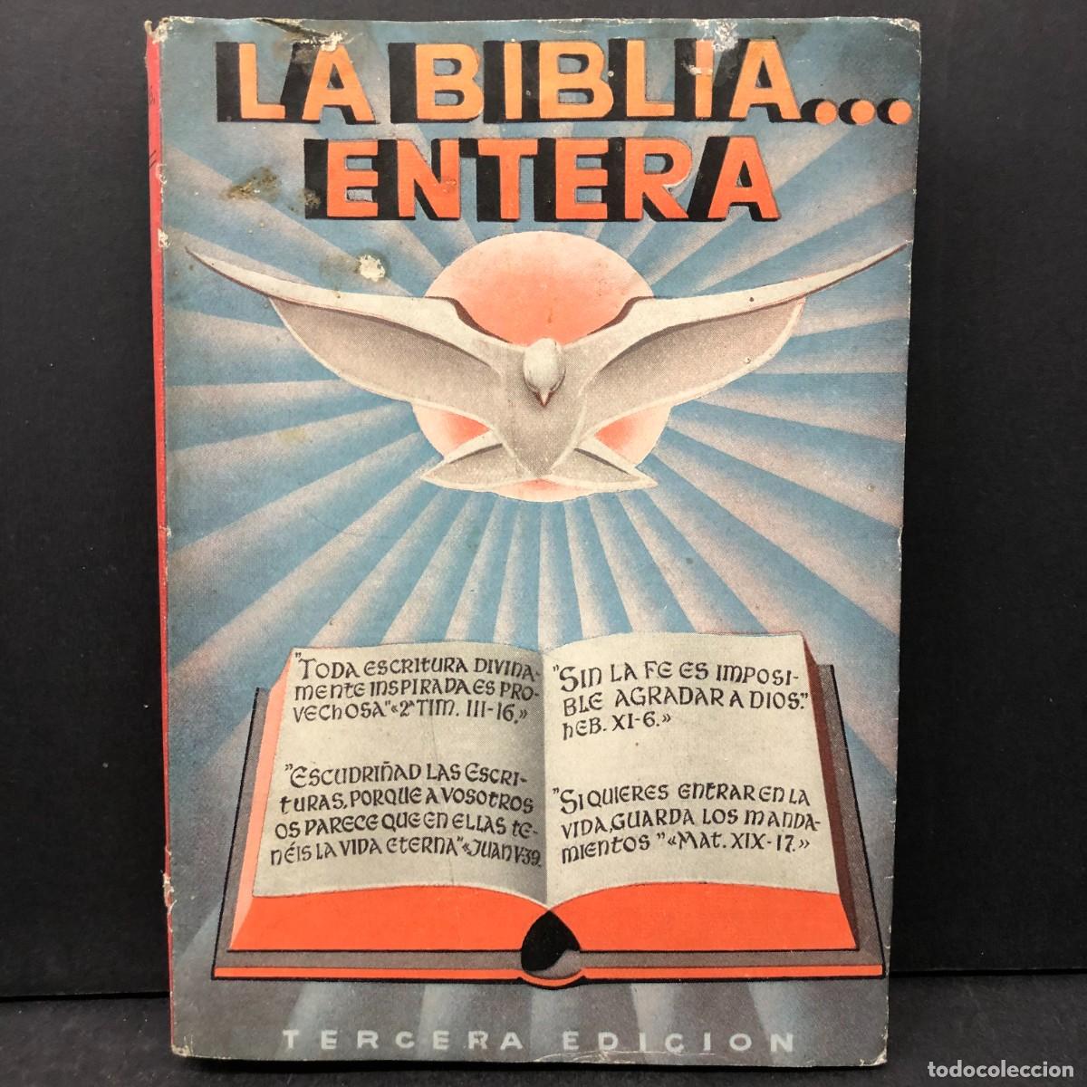 Libros de segunda mano: LA BIBLIA ENTERA - P. JOAQUIN TAPIES RIU - VICCTORIA GRAFICA - 1961 / 1871