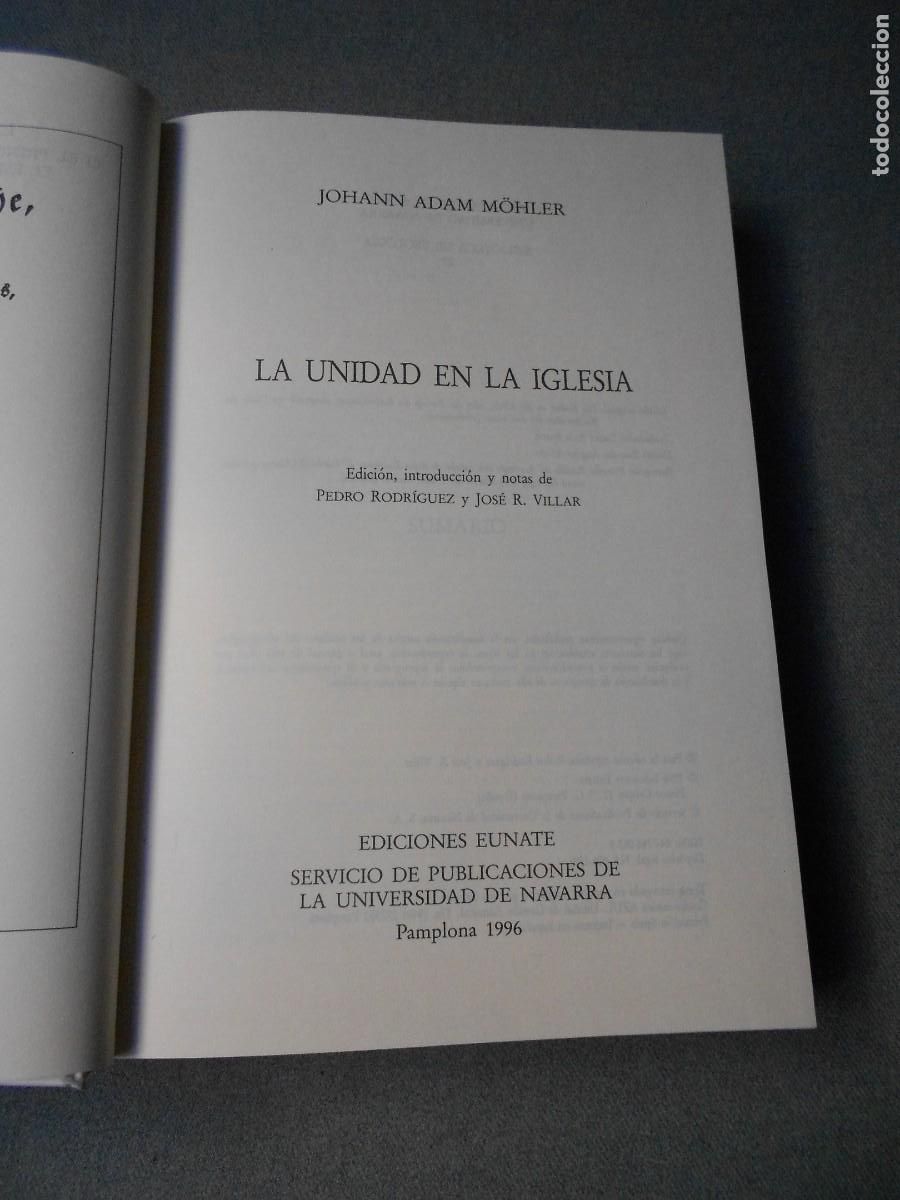 Libros de segunda mano: LA UNIDAD EN LA IGLESIA - Foto 2