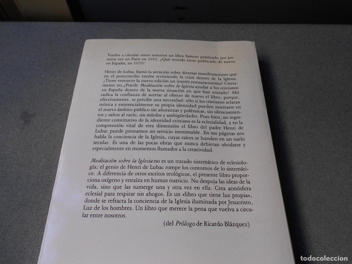 Libros de segunda mano: MEDITACION SOBRE LA IGLESIA. DE LUBAC - Foto 6