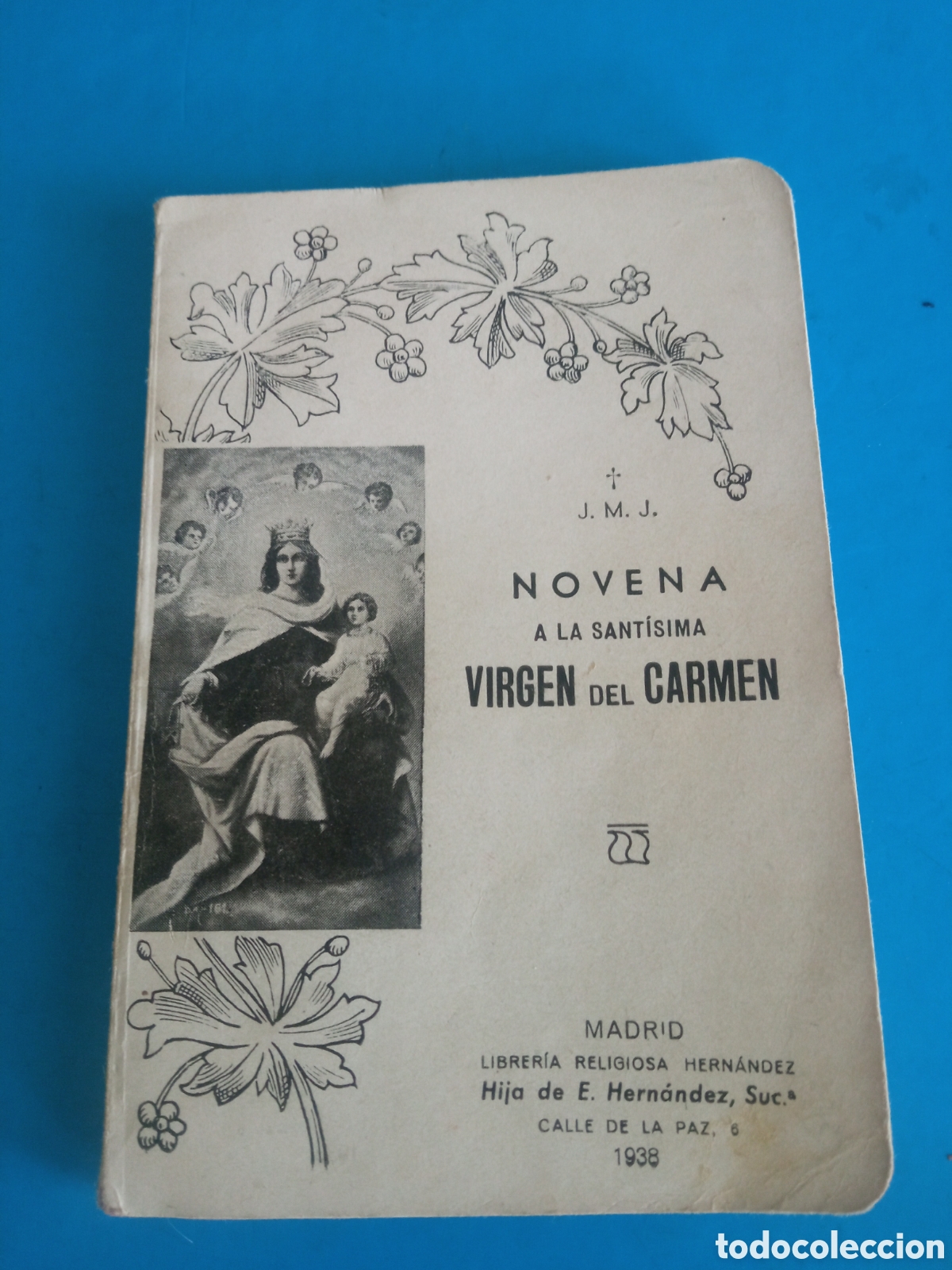 Libros de segunda mano: Novena a la Virgen del Carmen de 1938,tiene 64 p&aacute;ginas