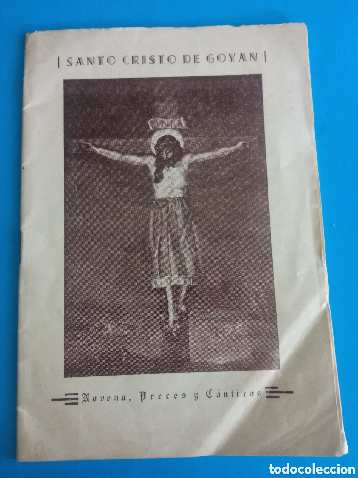 Libros de segunda mano: Novena al Santo Cristo de Goyan de 1953,tiene 24 p&aacute;ginas