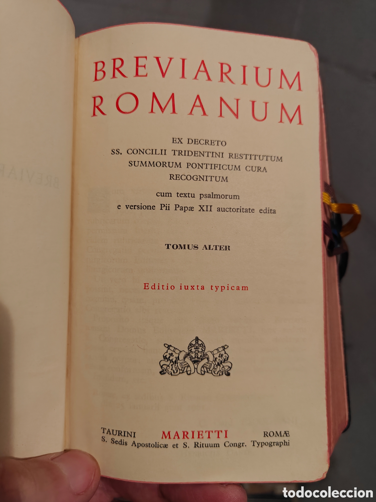 Libros de segunda mano: Breviarium Romanum 1960 Completo (2 Tomos) - Ed. Marietti (Rubricarum Instructum Ioannis XXIII)