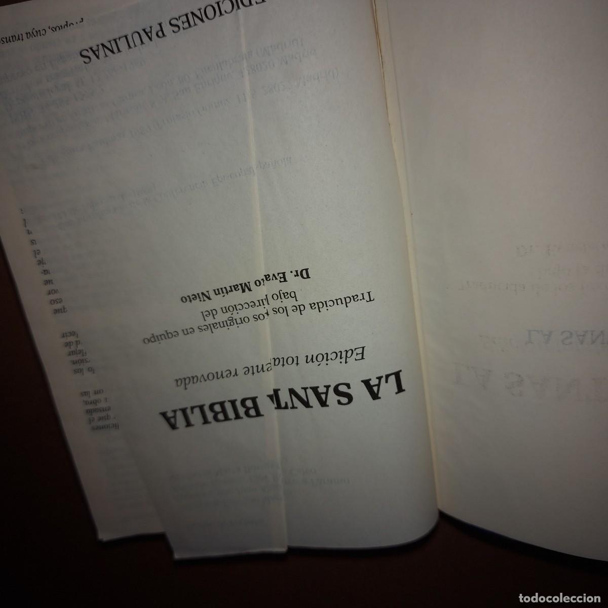 Libros de segunda mano: La Santa Biblia - Ediciones Paulinas - Foto 2