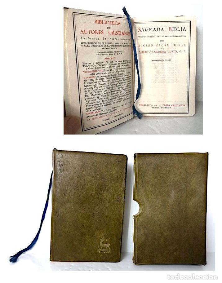 Gebrauchte B&uuml;cher: Biblia miniatura. Sagrada Biblia (BAC) E. N&aacute;car y A. Colunga. 1.430 pags. 13,5 cm.