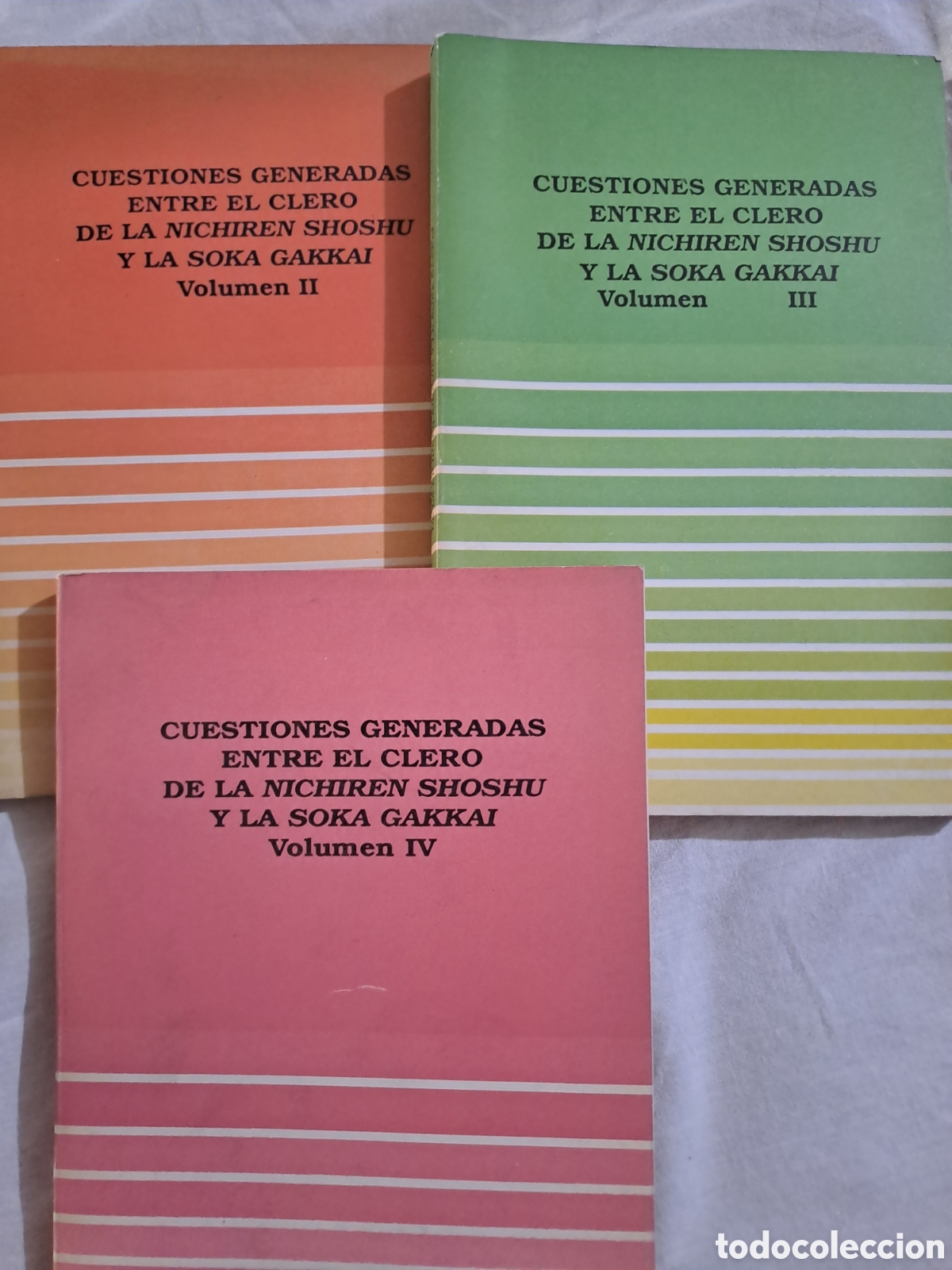 Libros de segunda mano: Cuestiones Clero Nichiren Shoshu y Soka Gakkai - Vol II, III, IV
