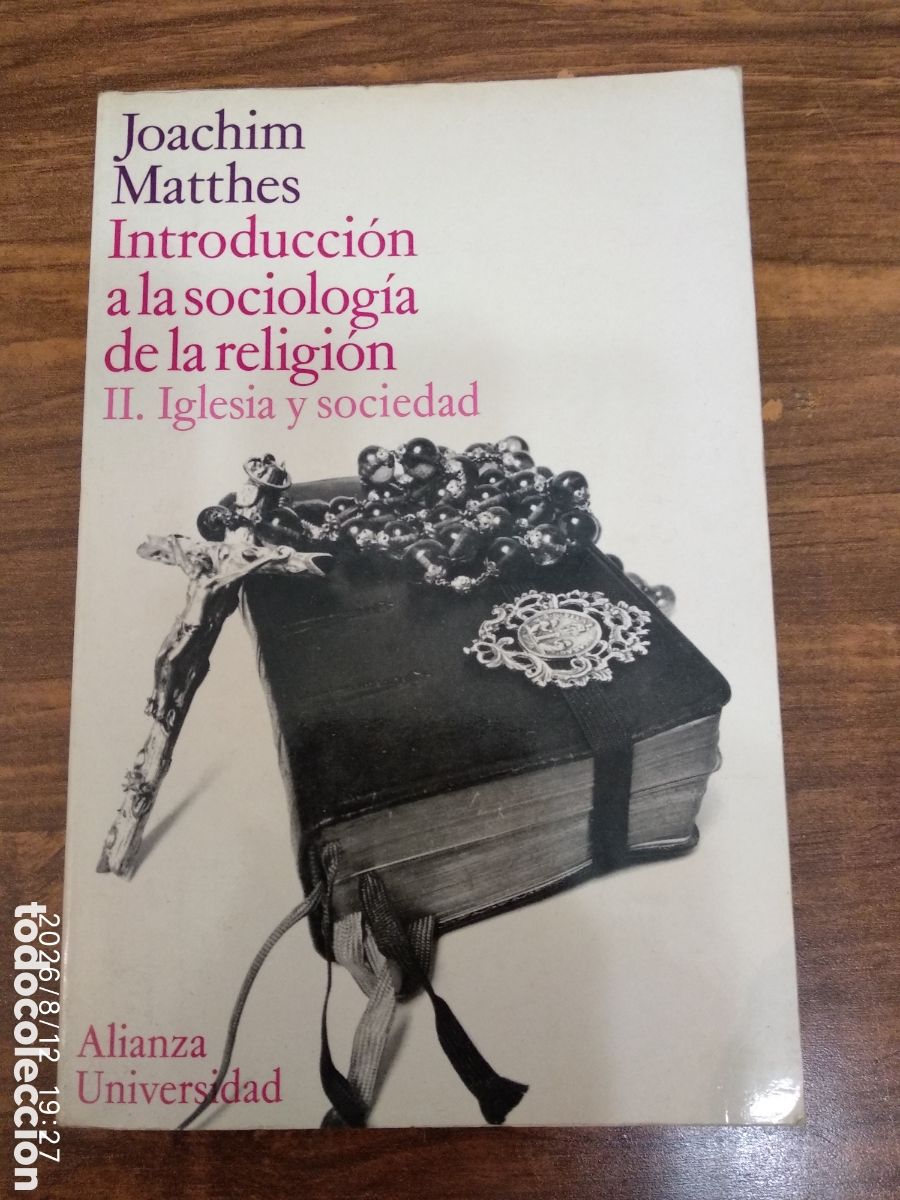 Libros de segunda mano: Segundo tomo de introducci&oacute;n a la sociolog&iacute;a de la religi&oacute;n