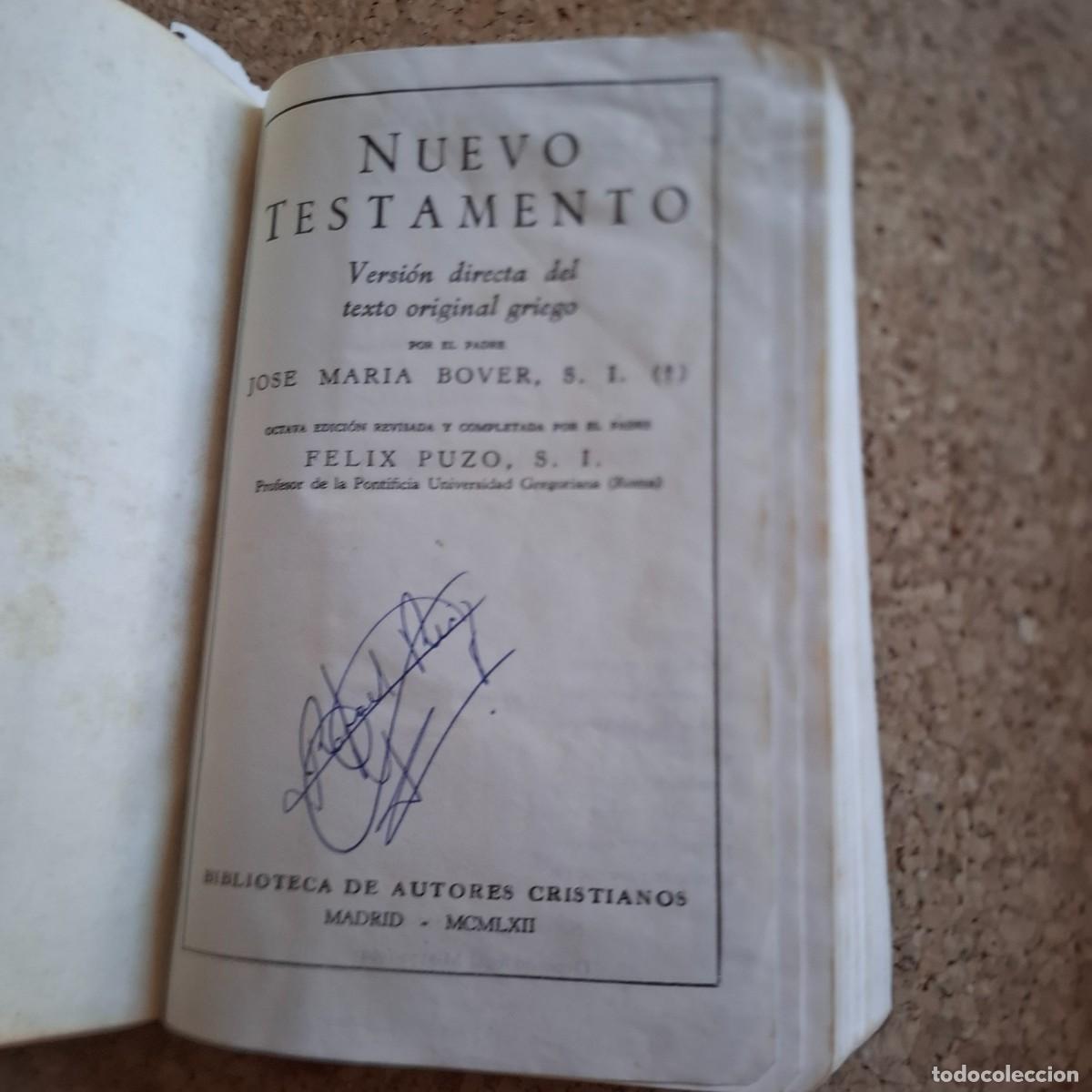 Gebrauchte B&uuml;cher: El Nuevo Testamento - versi&oacute;n directa del texto original griego - Jose Mar&iacute;a Bover - 1962