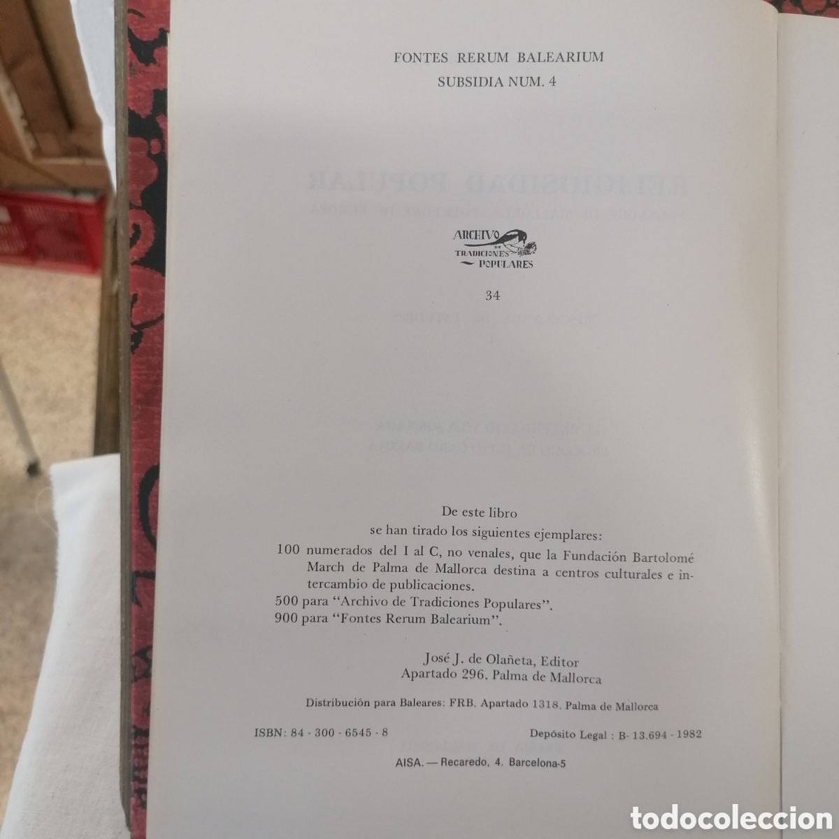 Libros de segunda mano: Libro Religiosidad Popular de Gabriel Llompart - Foto 4