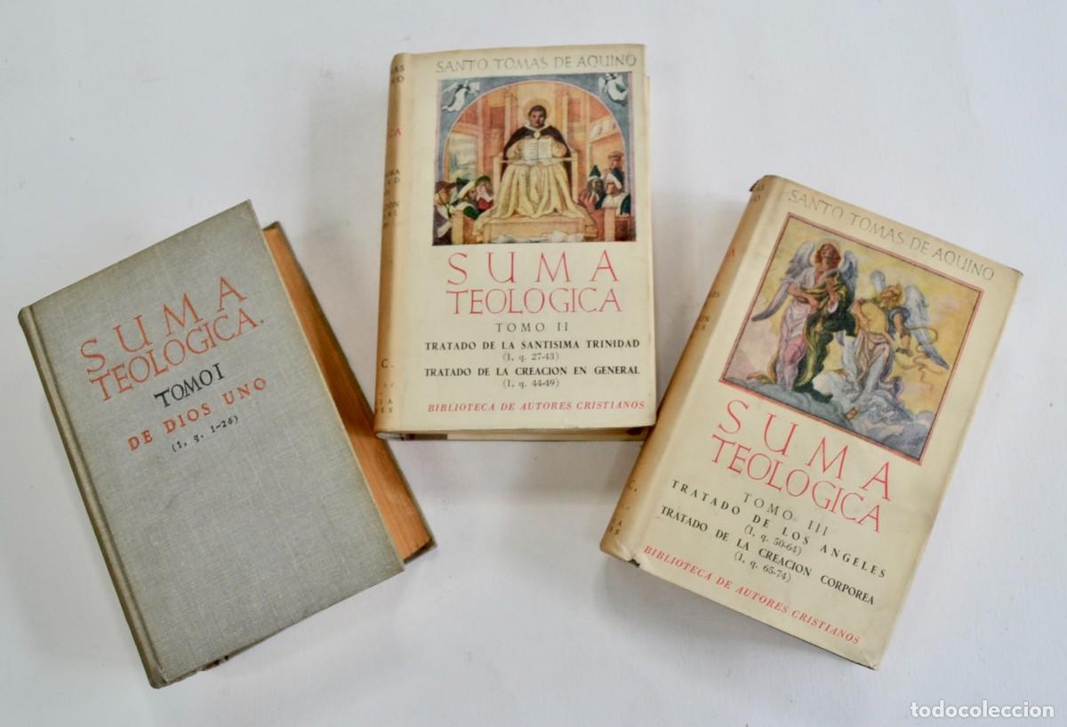 Libros de segunda mano: Santo Tom&aacute;s de Aquino. Suma Teol&oacute;gica. Tomos I, II y III. Biblioteca de Autores Cristianos.1947-1950