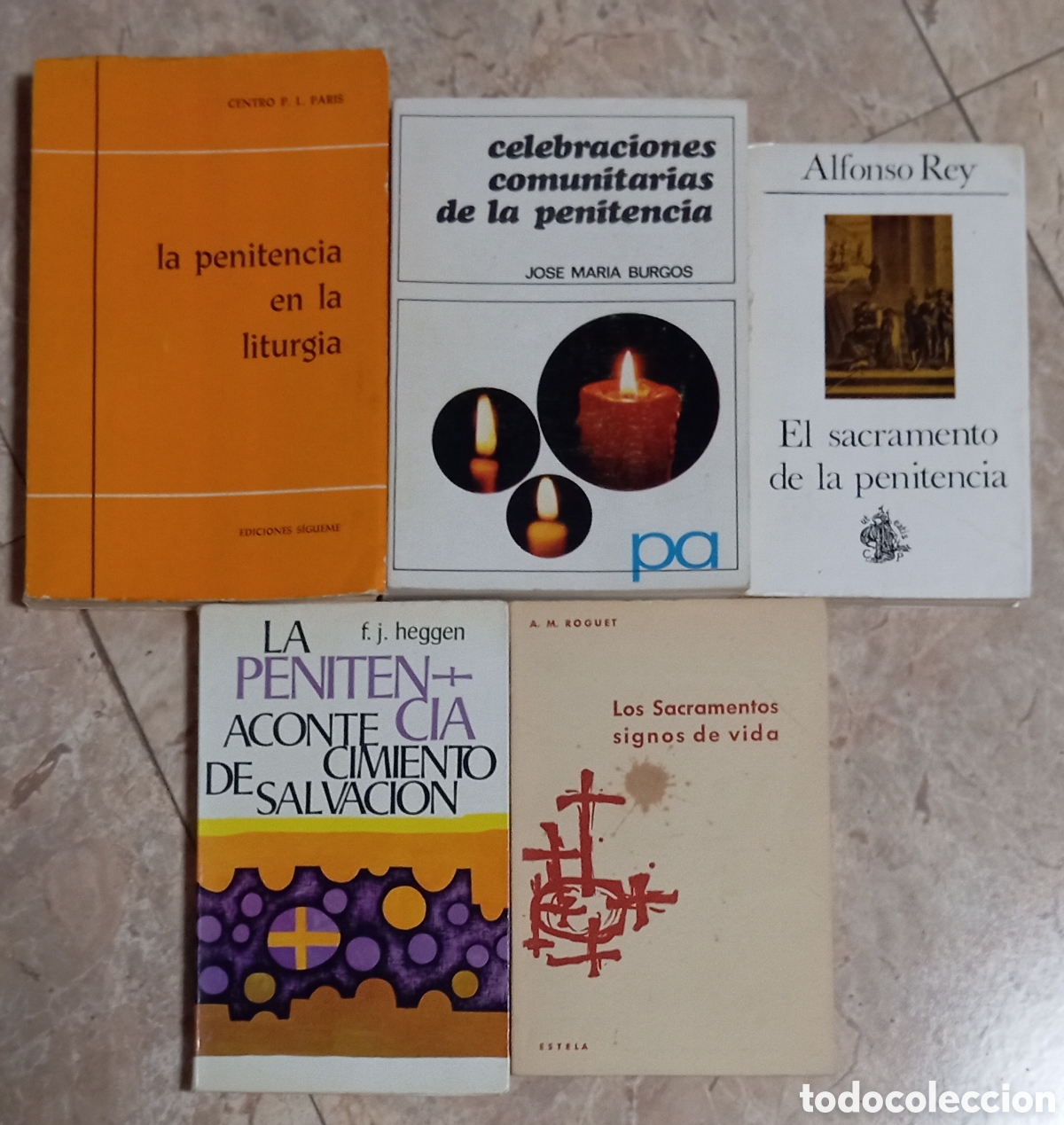 Second hand books: LOTE LIBROS RELIGION PENITENCIA