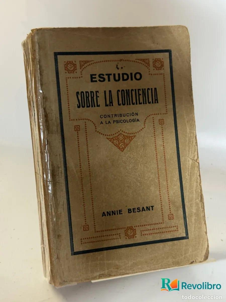 Libros de segunda mano: Estudio Sobre la Conciencia - Annie Besant