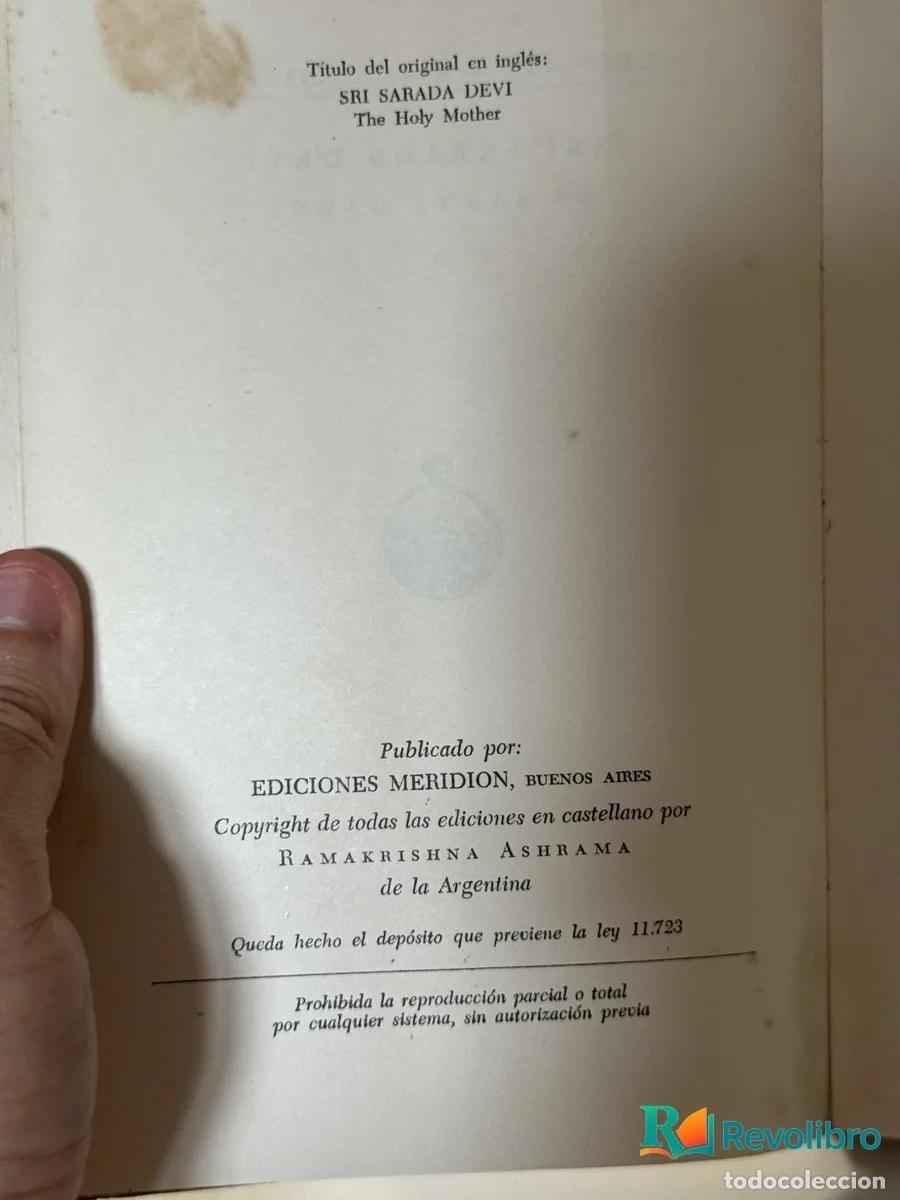Libros de segunda mano: La Santa Madre - Sri Sarada Devi - Foto 2