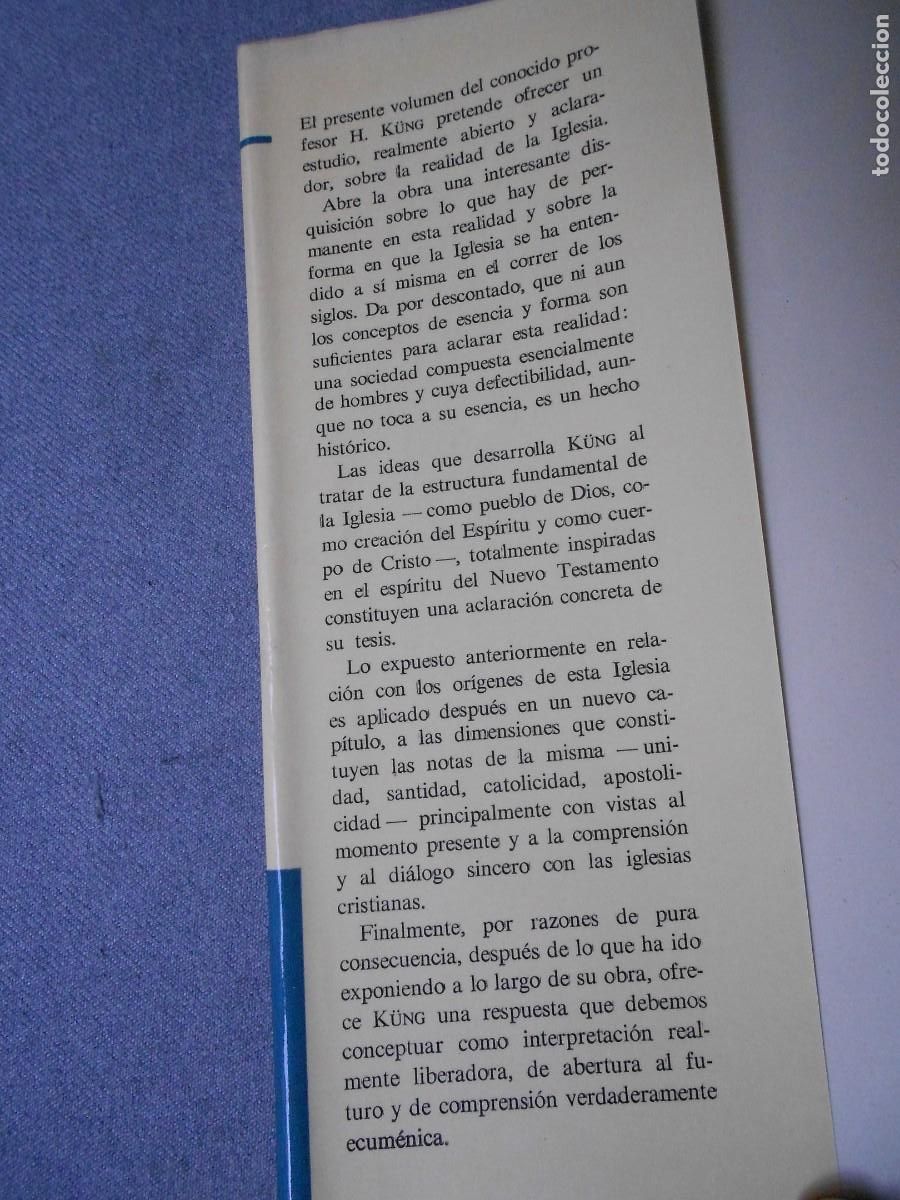 Libros de segunda mano: LA IGLESIA. HANS K&Uuml;NG - Foto 2