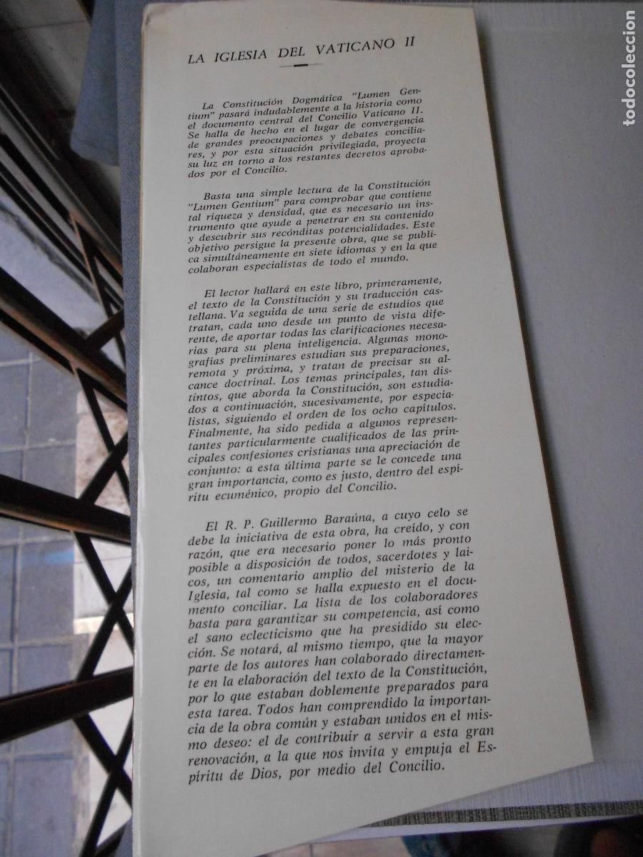 Libros de segunda mano: LA IGLESIA DEL VATICANO II. DOS TOMOS - Foto 4