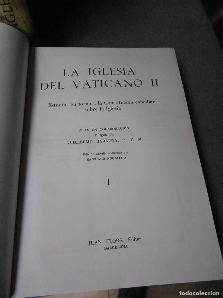 Libros de segunda mano: LA IGLESIA DEL VATICANO II. DOS TOMOS - Foto 2