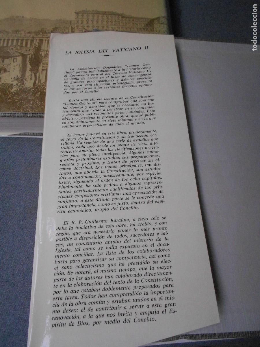 Libros de segunda mano: LA IGLESIA DEL VATICANO II. DOS TOMOS - Foto 5
