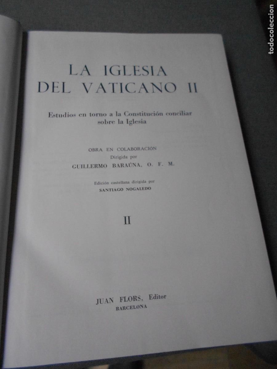 Libros de segunda mano: LA IGLESIA DEL VATICANO II. DOS TOMOS - Foto 3