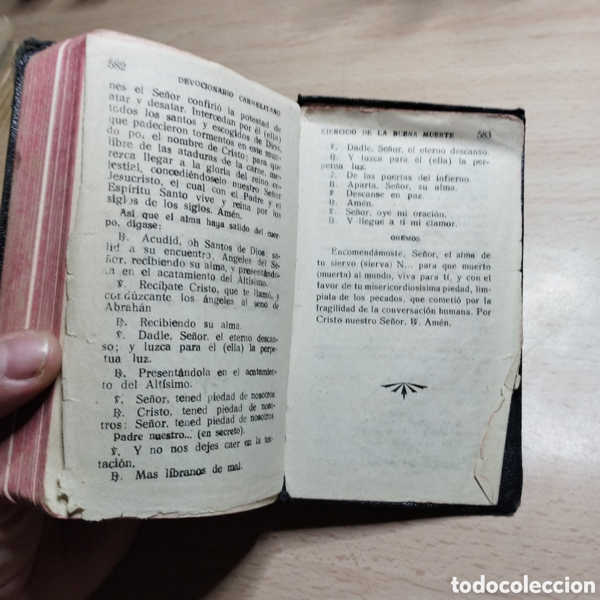 Libros de segunda mano: Devocionario Carmelitano. Sin hoja de autor y fecha. - Foto 6