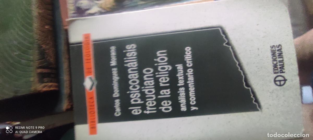 Libros de segunda mano: El psicoan&aacute;lisis freudiano de la religi&oacute;n - Carlos Dom&iacute;nguez Morano. Paulinas