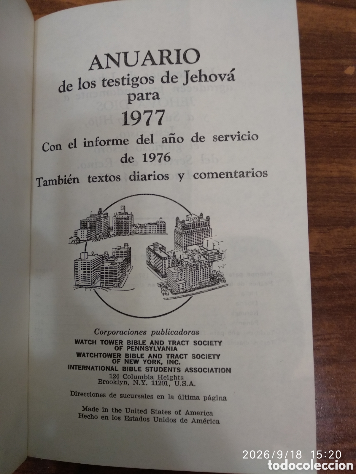 Libros de segunda mano: Anuario de los testigos de Jehov&aacute; 1977 - Foto 12