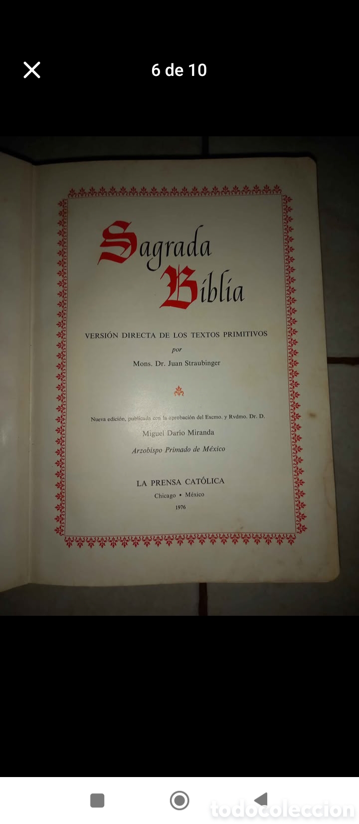 Libros de segunda mano: Sagrada Biblia Straubinger - Foto 8
