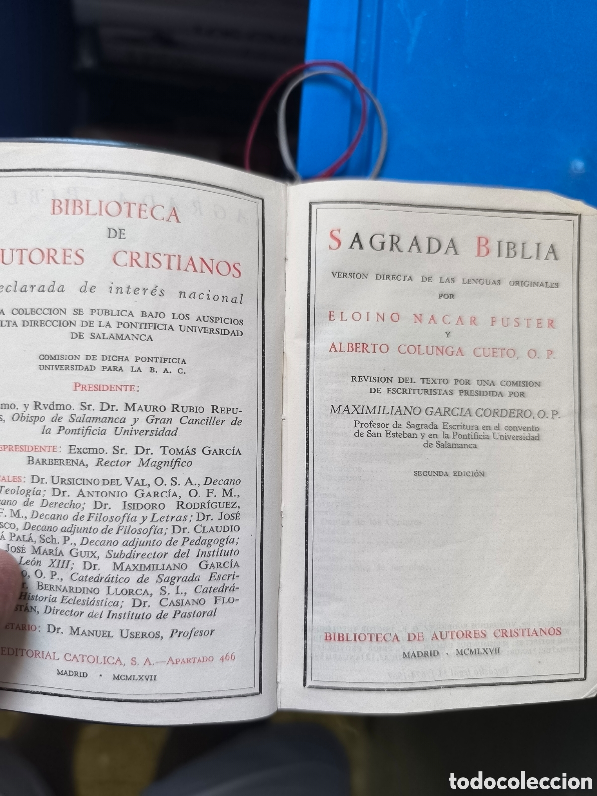 Libros de segunda mano: Nacar Colunga sagrada biblia mini - Foto 3