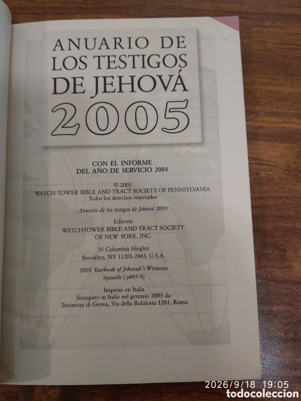 Libros de segunda mano: Anuario de los testigos de Jehov&aacute; 2005 - Foto 5