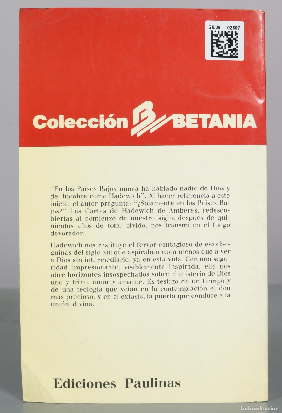 Libros de segunda mano: Las Cartas - Hadewich de Amberes - Ediciones Paulinas - Foto 2