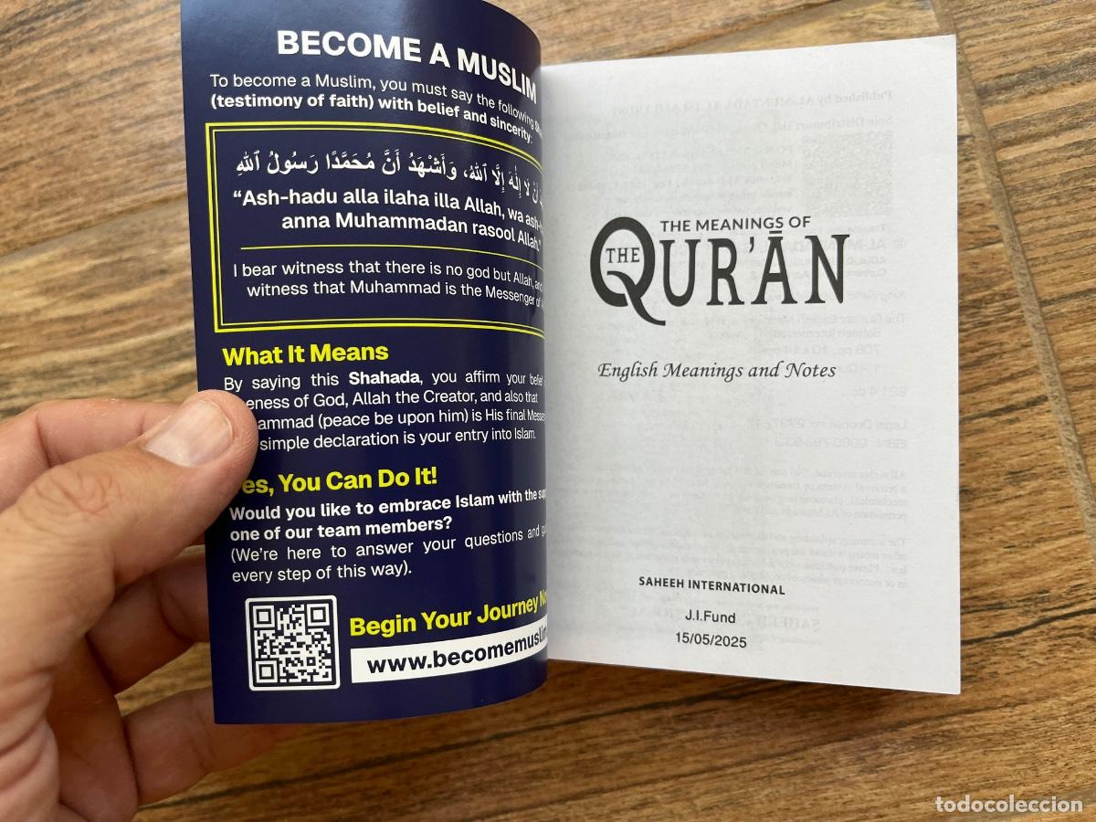 Libros de segunda mano: QURAN - EL COR&Aacute;N - en ingl&eacute;s - Foto 4
