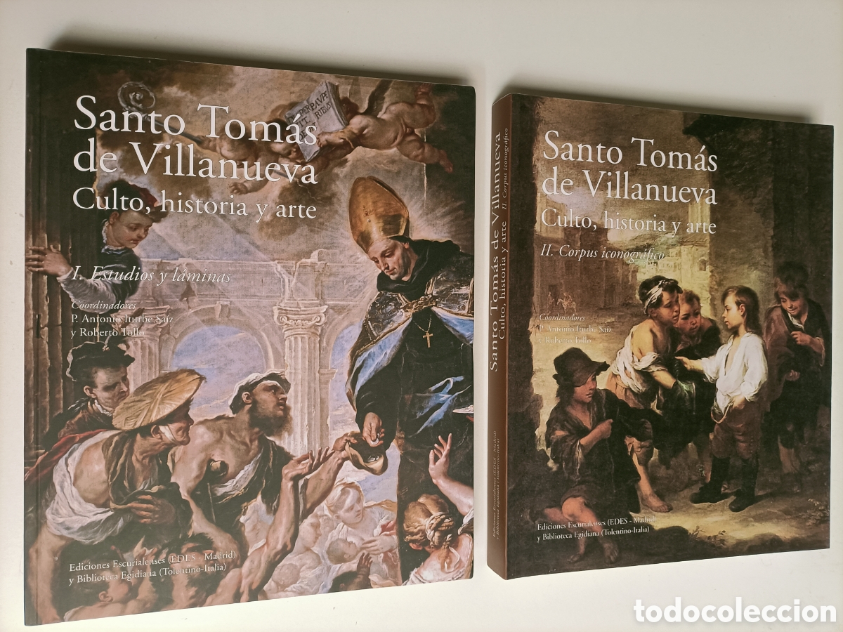 Libros de segunda mano: Santo Tom&aacute;s de Villanueva. Culto historia y arte.2 tomos estudios y l&aacute;minas y corpus iconogr&aacute;fico