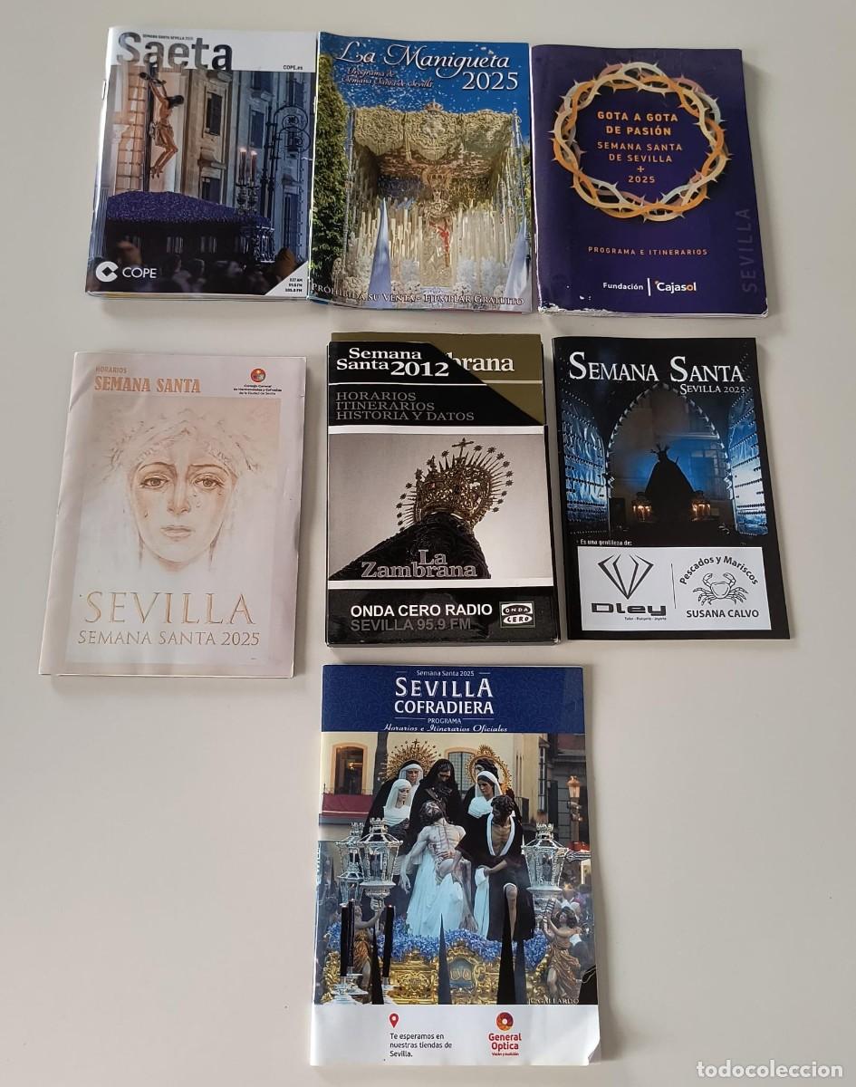 Libros de segunda mano: PROGRAMAS DE MANO DE SEMANA SANTA DE SEVILLA - A&Ntilde;O 2025