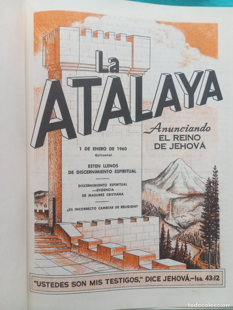 Libros de segunda mano: LA ATALAYA REVISTA 1960 A&Ntilde;O COMPLETO EN UN TOMO BUEN ESTADO LIBRO RELIGION