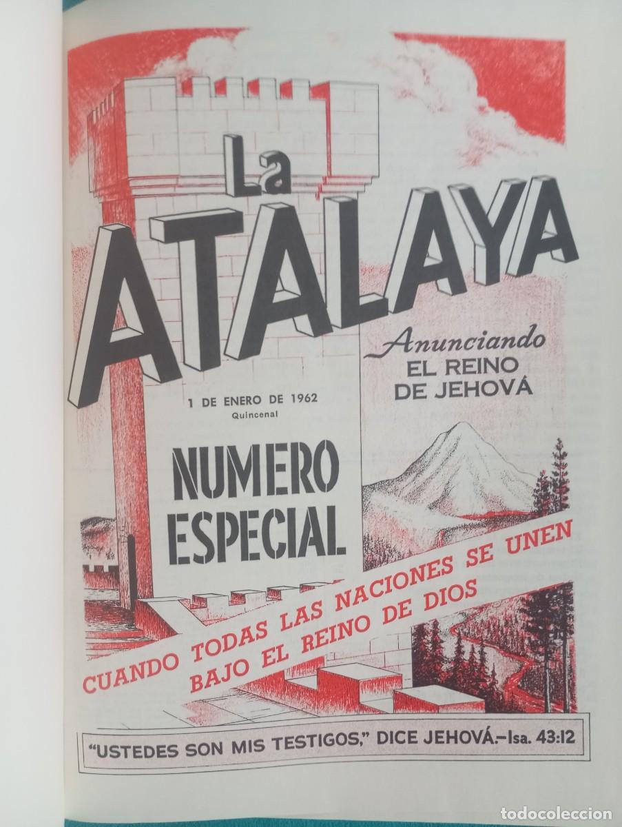 Libros de segunda mano: LA ATALAYA REVISTA 1962 A&Ntilde;O COMPLETO EN UN TOMO BUEN ESTADO LIBRO RELIGION