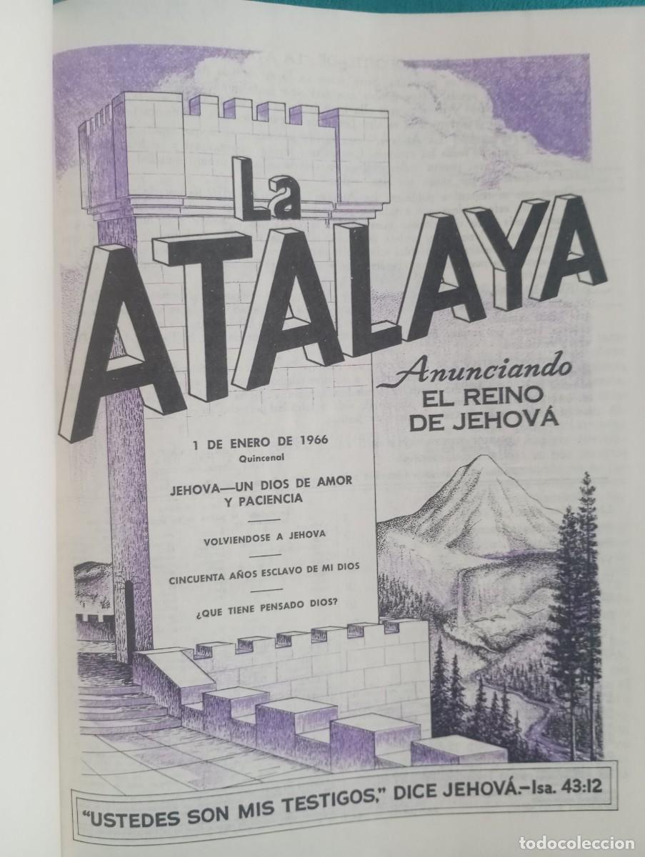 Libros de segunda mano: LA ATALAYA REVISTA 1966 A&Ntilde;O COMPLETO EN UN TOMO BUEN ESTADO LIBRO RELIGION