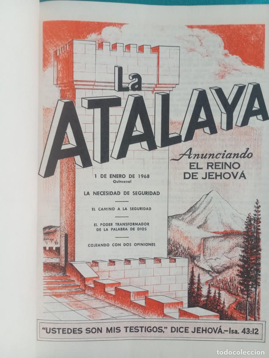 Libros de segunda mano: LA ATALAYA REVISTA 1968 A&Ntilde;O COMPLETO EN UN TOMO BUEN ESTADO LIBRO RELIGION