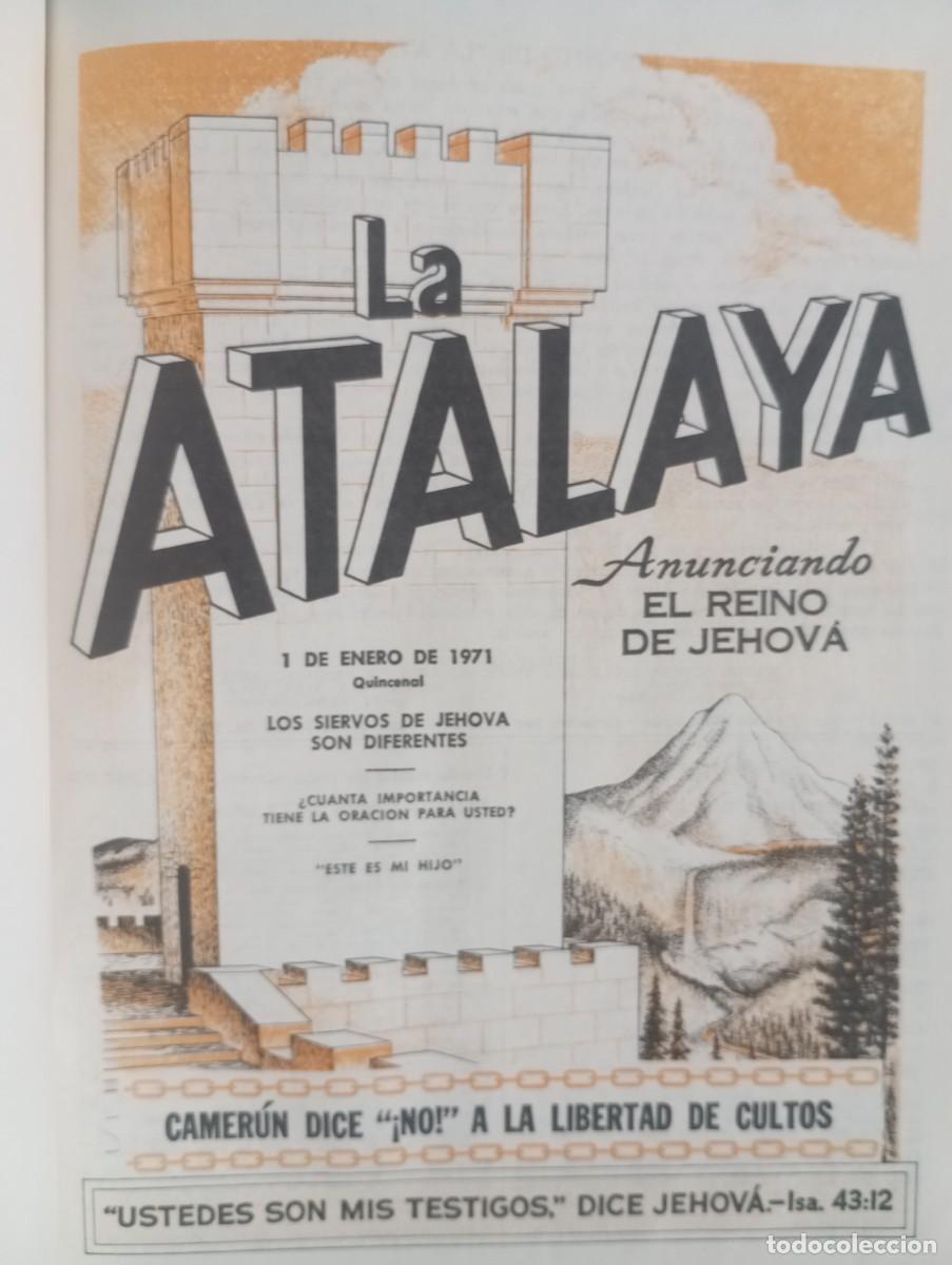 Libros de segunda mano: LA ATALAYA REVISTA 1971 A&Ntilde;O COMPLETO EN UN TOMO BUEN ESTADO LIBRO RELIGION