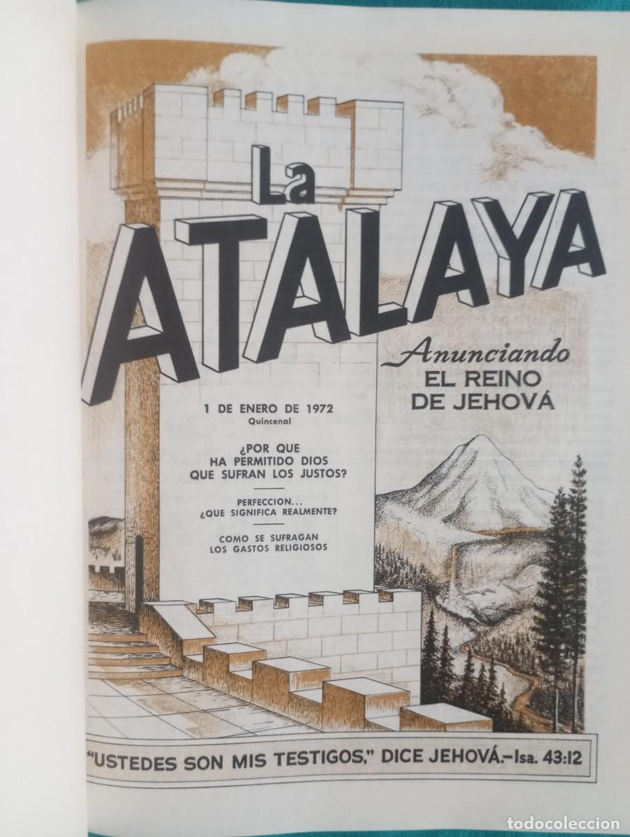 Libros de segunda mano: LA ATALAYA REVISTA 1972 A&Ntilde;O COMPLETO EN UN TOMO BUEN ESTADO LIBRO RELIGION