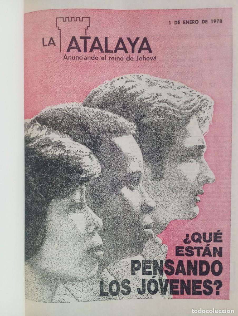 Libros de segunda mano: LA ATALAYA REVISTA 1978 A&Ntilde;O COMPLETO EN UN TOMO BUEN ESTADO LIBRO RELIGION