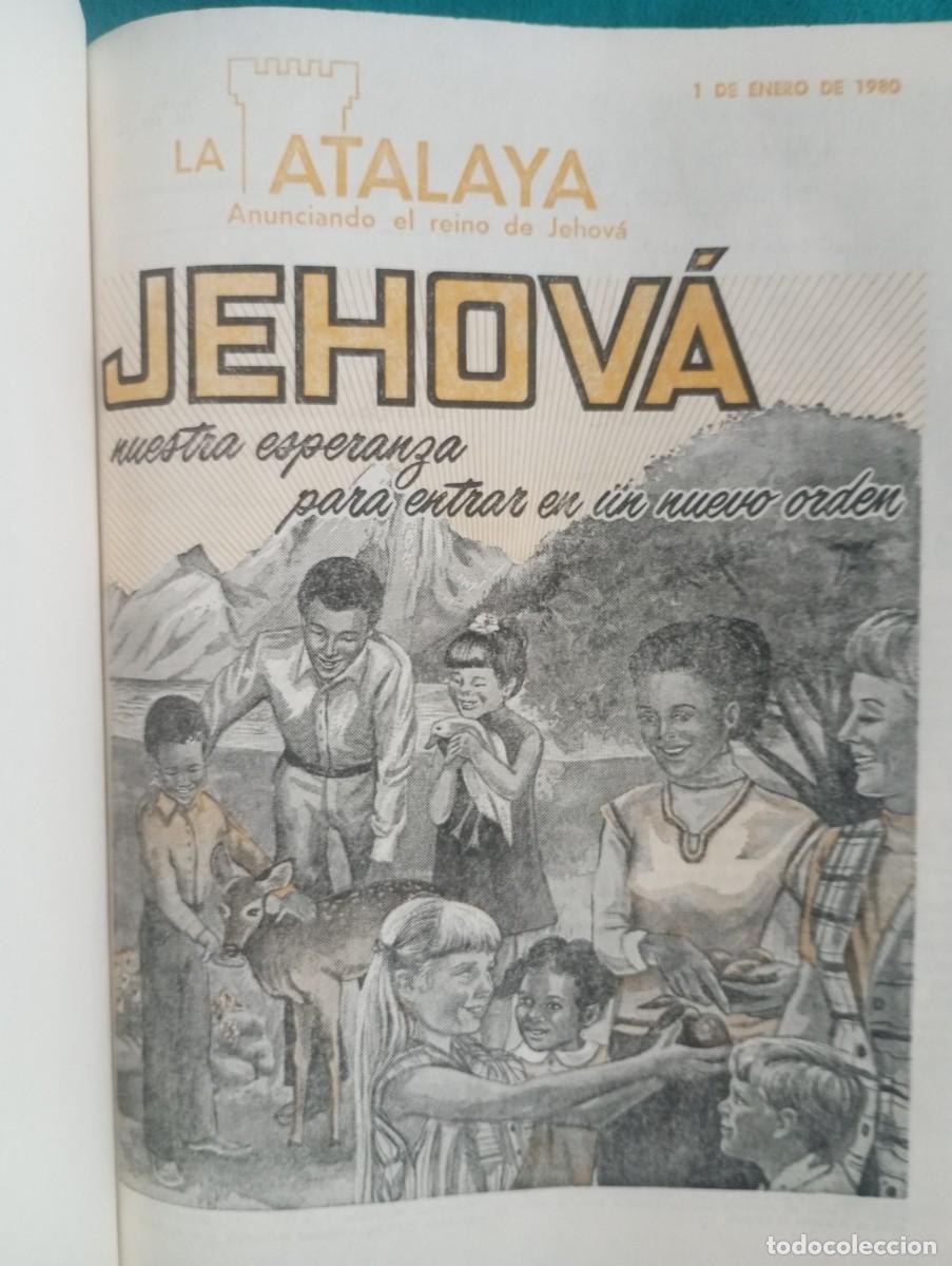 Libros de segunda mano: LA ATALAYA REVISTA 1980 A&Ntilde;O COMPLETO EN UN TOMO BUEN ESTADO LIBRO RELIGION