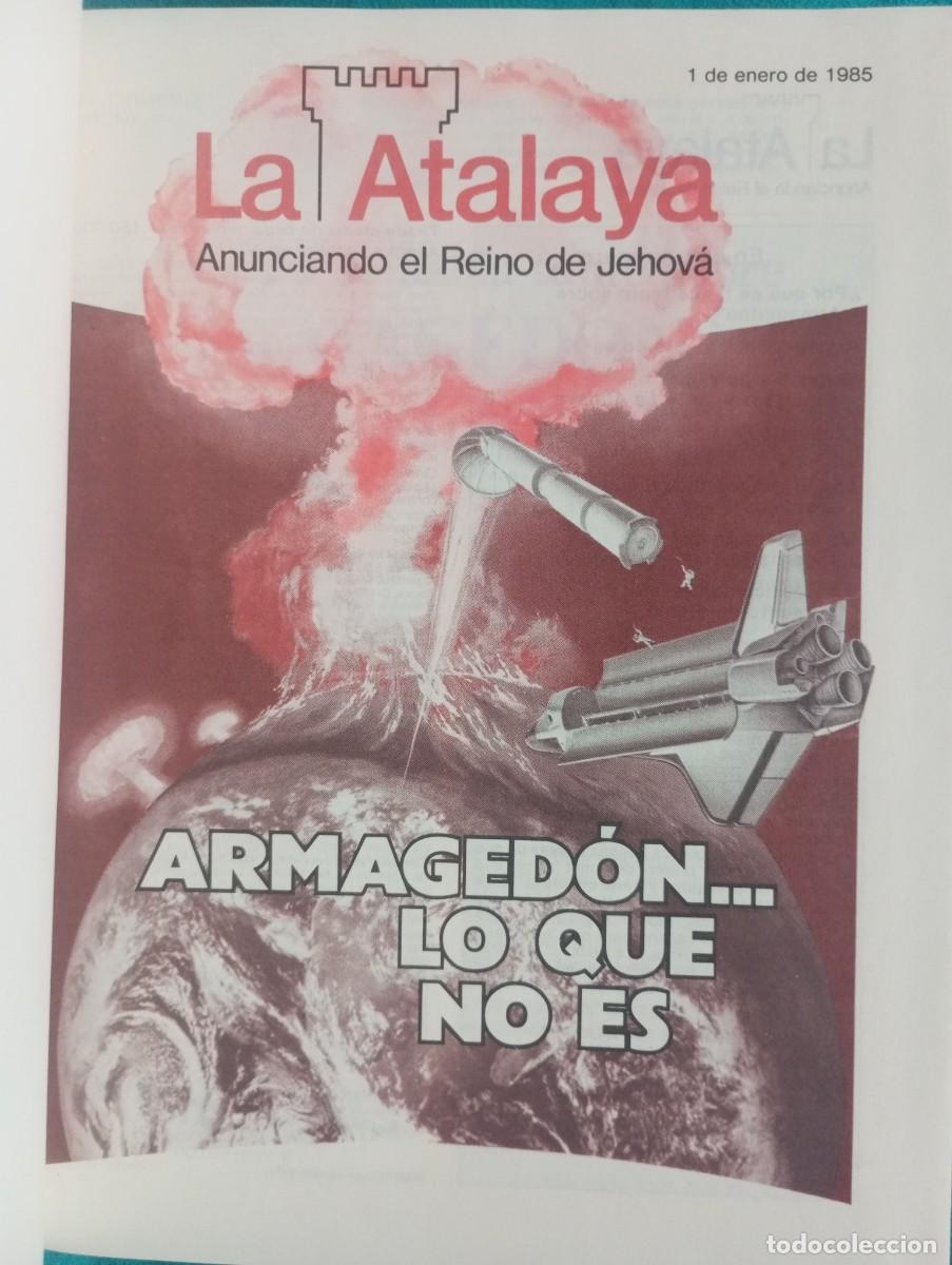 Libros de segunda mano: LA ATALAYA REVISTA 1985 A&Ntilde;O COMPLETO EN UN TOMO BUEN ESTADO LIBRO RELIGION
