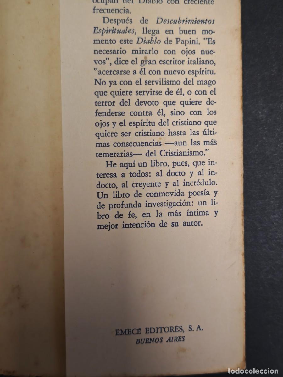 Libros de segunda mano: EL DIABLO - GIOVANNI PAPINI - Foto 10