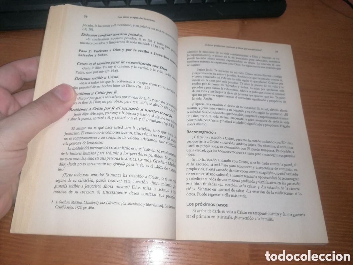 Libros de segunda mano: Libro: LAS SIETE ETAPAS EN LA VIDA DEL HOMBRE Patrick M. Morley - Foto 4