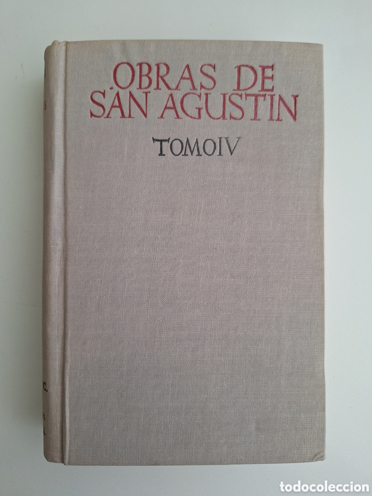 Libros de segunda mano: Obras de San Agustin, tomo IV, BAC, 1a edicion