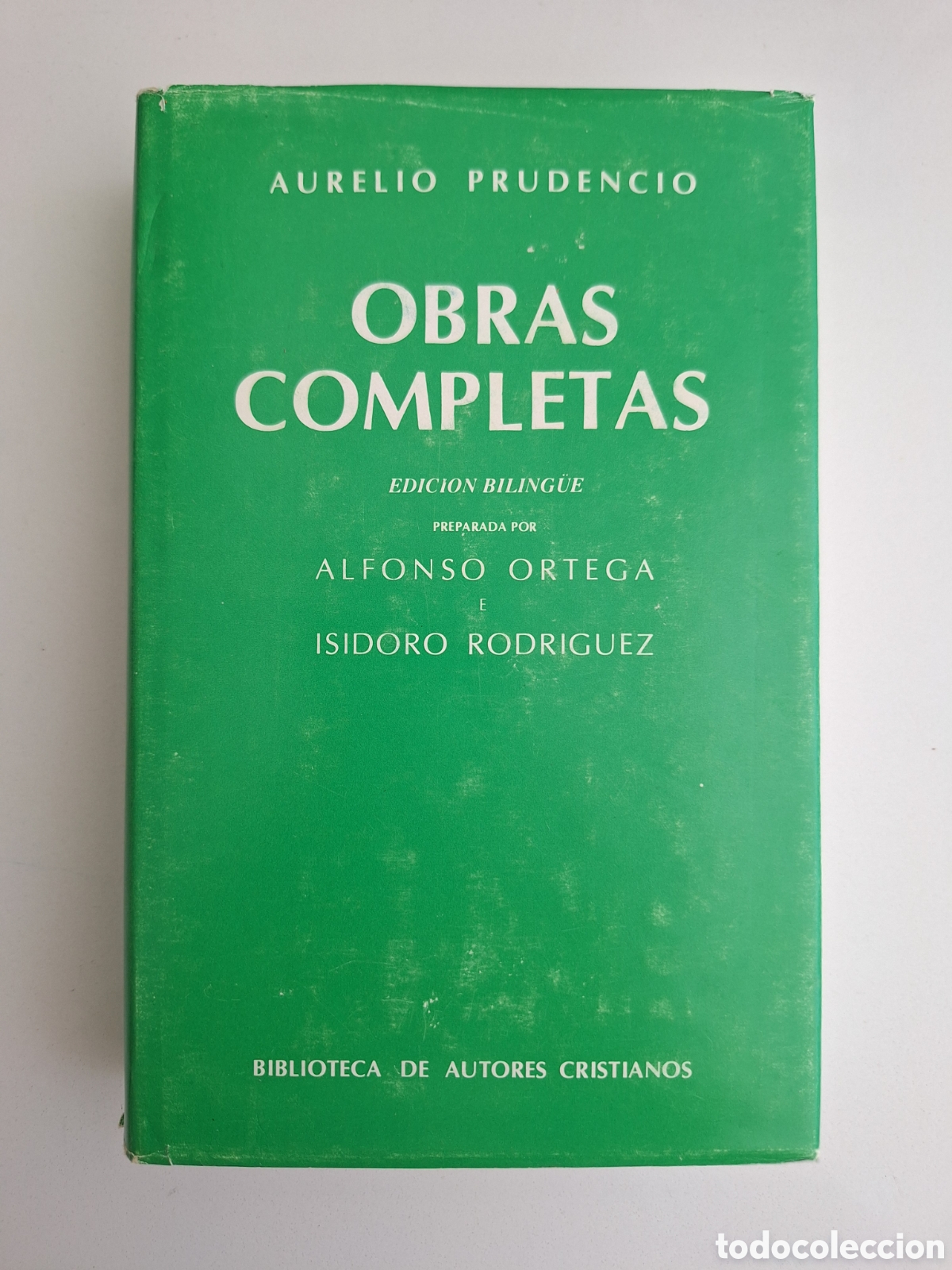 Libros de segunda mano: AURELIO PRUDENCIO, Obras completas. Edicion biling&uuml;e, BAC