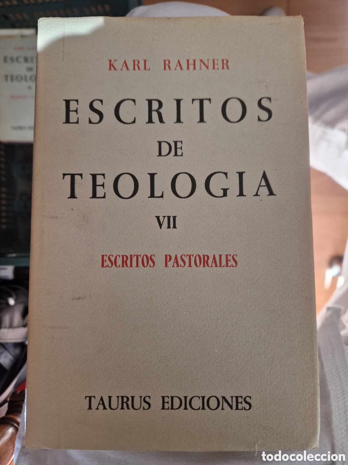 Second hand books: RAHNER, Karl Escritos de teolog&iacute;a. Tomo VII