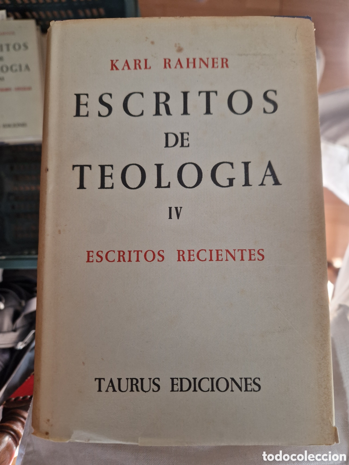 Libros de segunda mano: RAHNER, Karl Escritos de teolog&iacute;a. Tomo IV