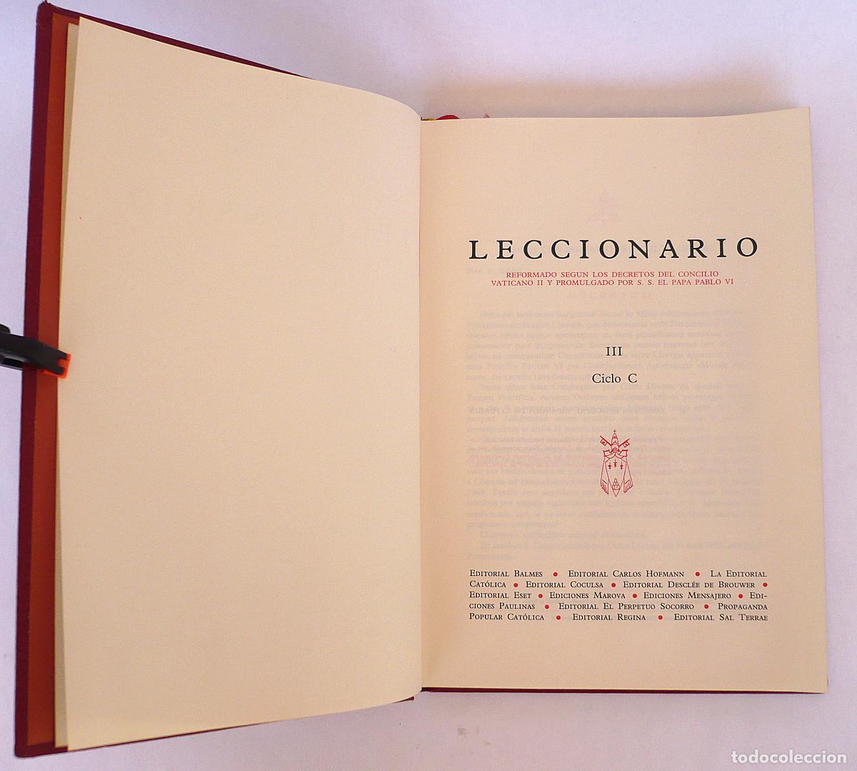 Libros de segunda mano: Leccionario III, Ciclo C - Foto 4
