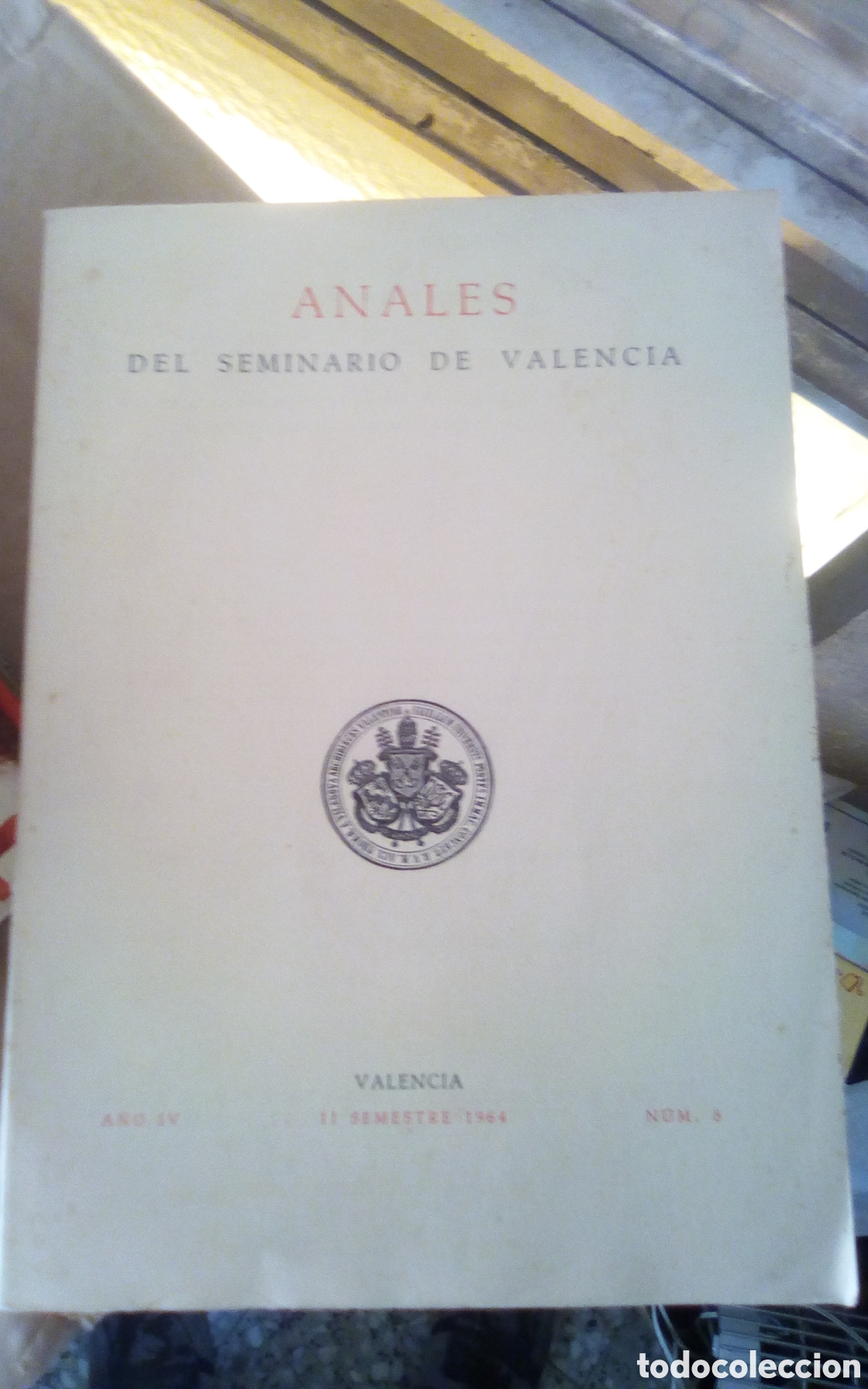 Libros de segunda mano: Anales del Seminario de Valencia. II Semestre 1964. N&deg; 8. Tapa blanda con 186 p&aacute;ginas. Mide 17 x 24